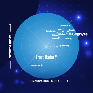 A diagram of a circle with the words 'frost radar' and 'innovation index'.