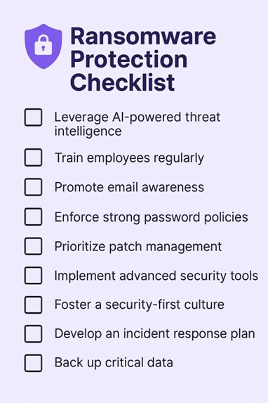 Ransomware protection checklist